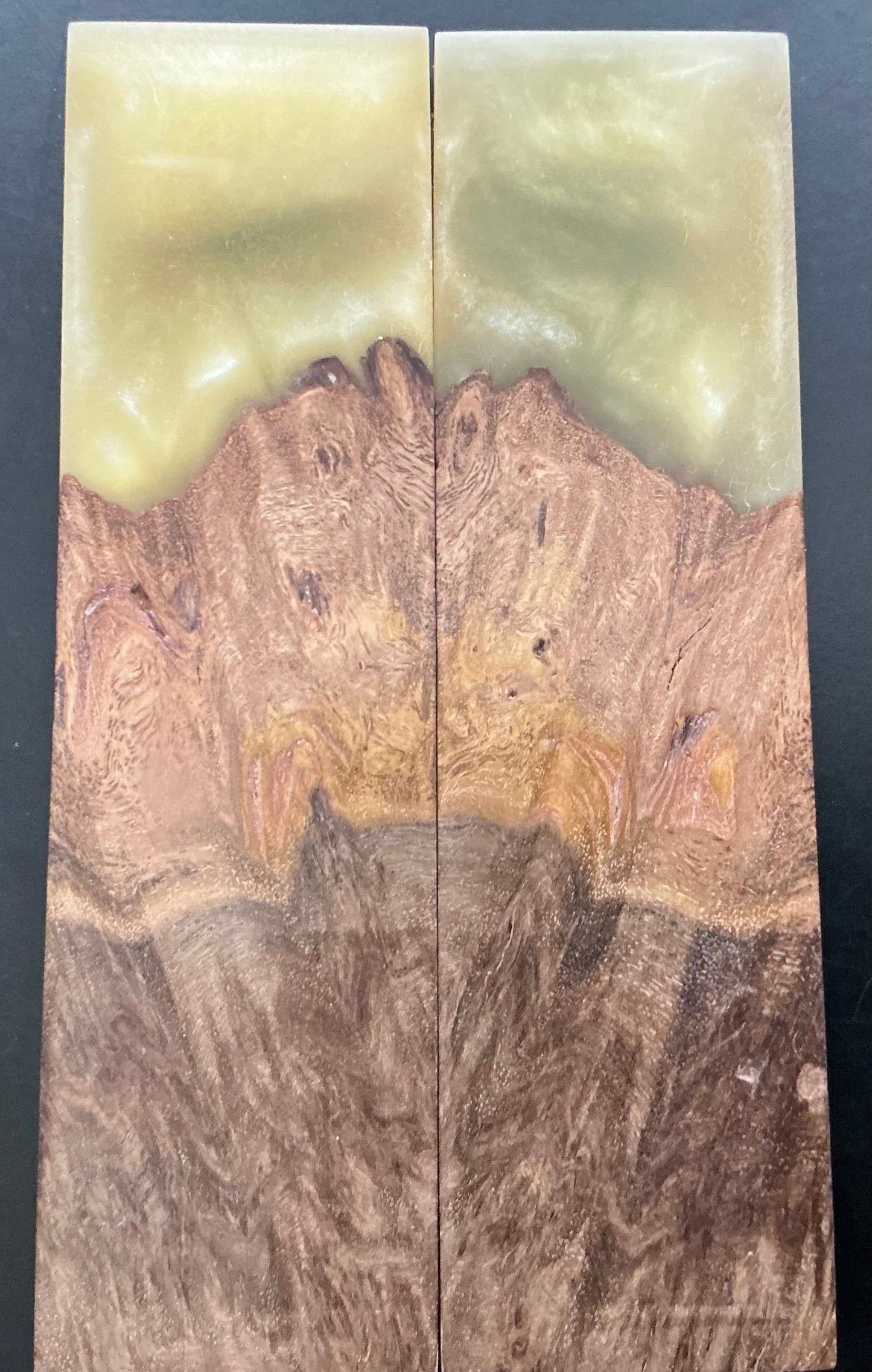 Aussie Burl with Yellow Resin