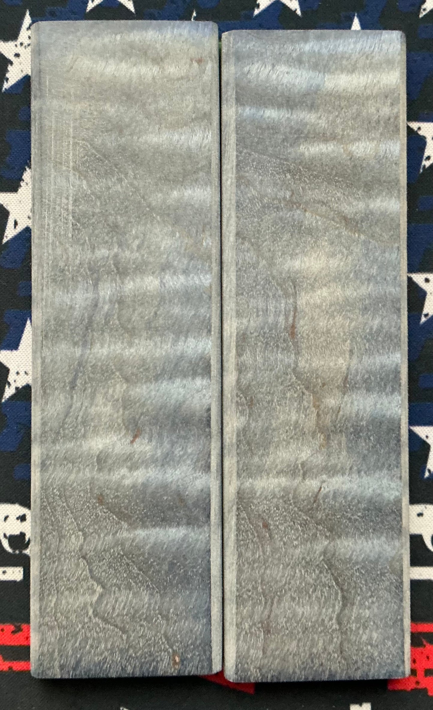 Curly Maple - K&G Stabilized & Dyed Blue