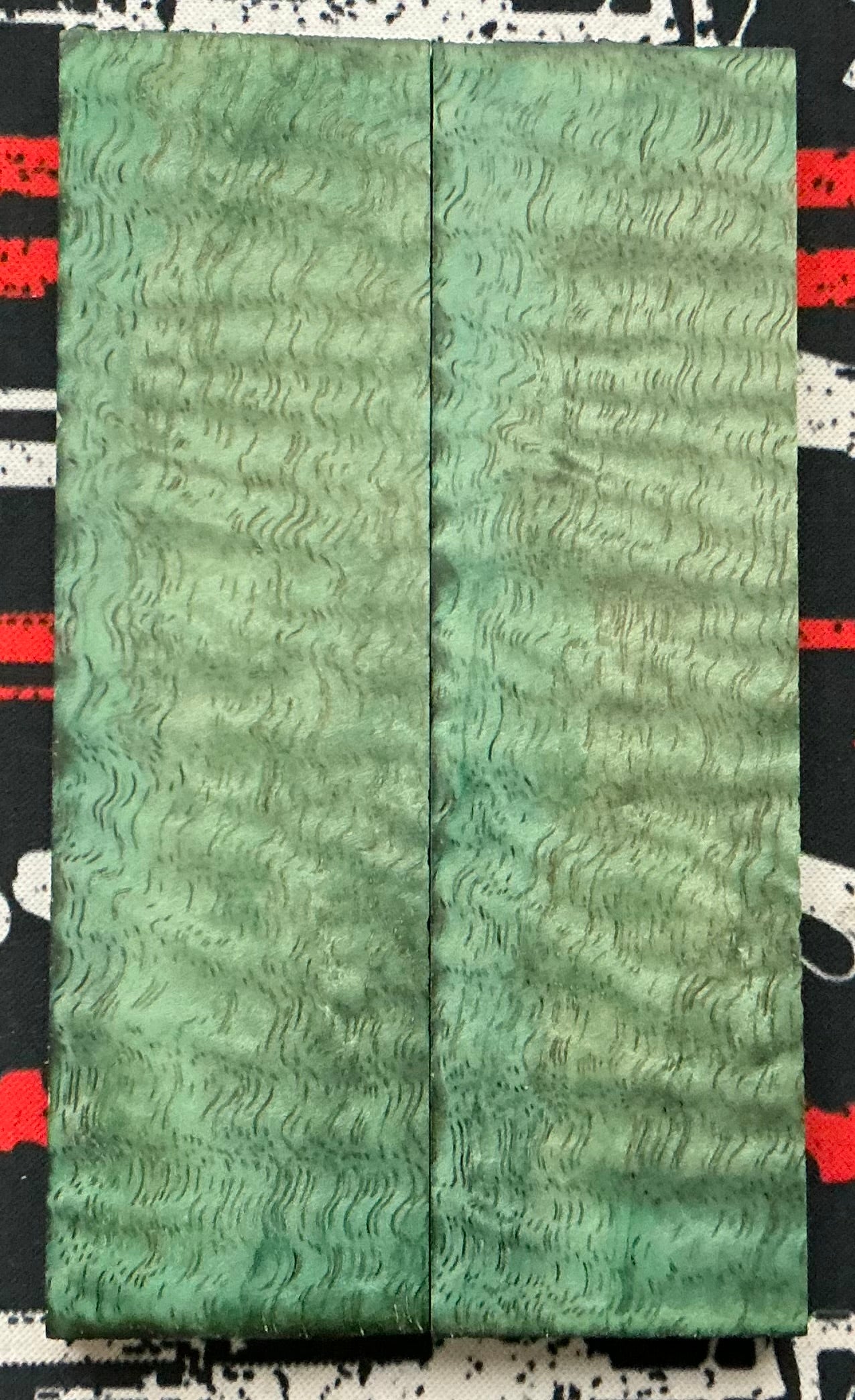 Curly Mango - K&G Dyed Teal and Stabilized