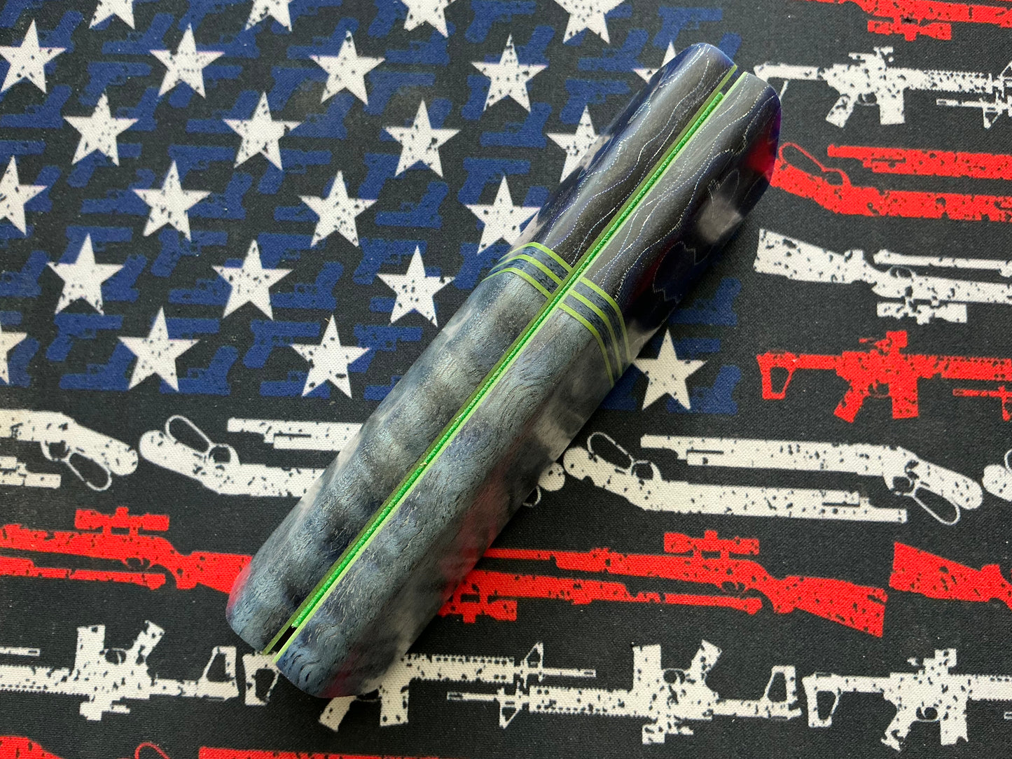 Curly Mango with Raffir Bolsters, G10 and Carbon Fiber Spacers