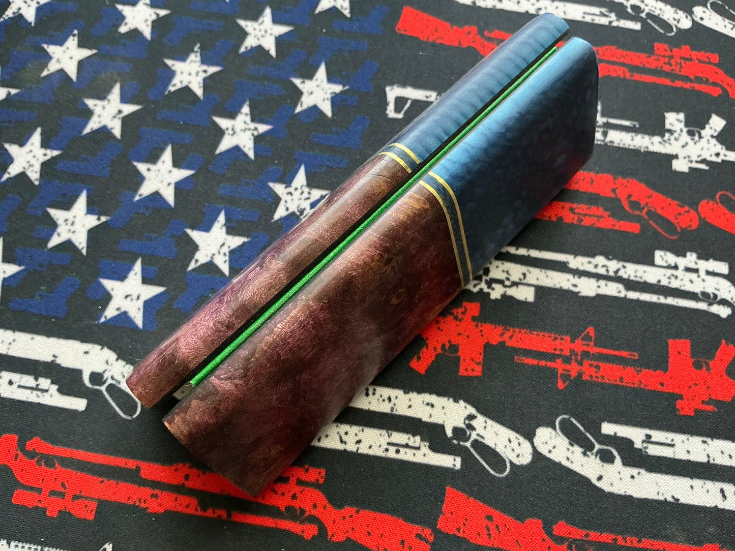 Purple Maple with Juma Bolsters, Brass and Carbon Fiber Spacers