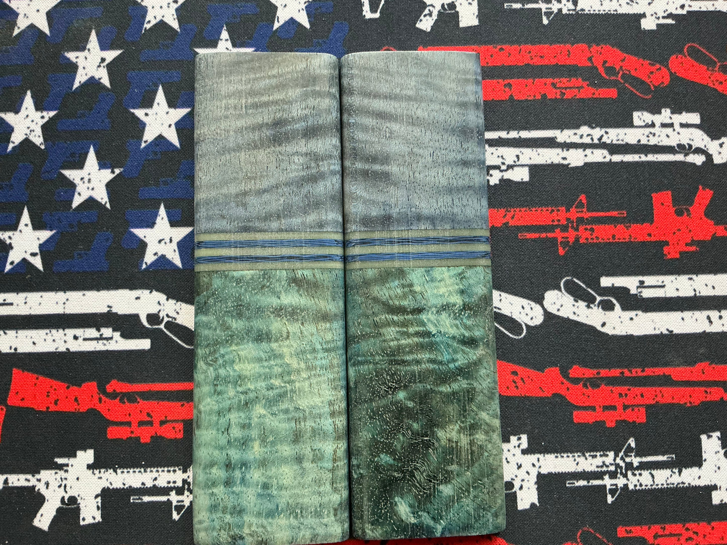 K&G Stabilized Mango with Blue Carbon Fiber Spacers
