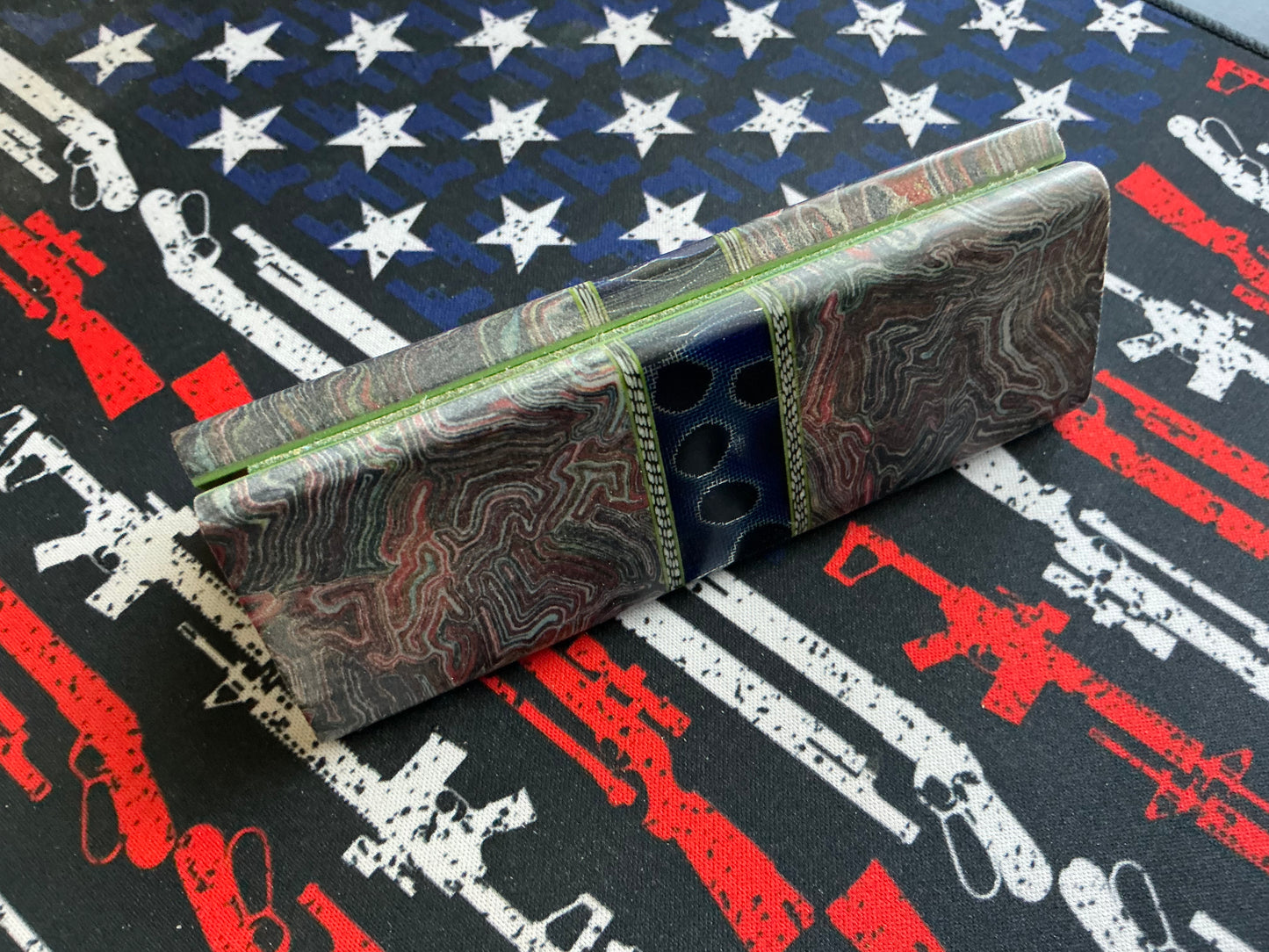 Crazy Fiber & Raffir with Carbion Fiber/G10 accents - Green Liner