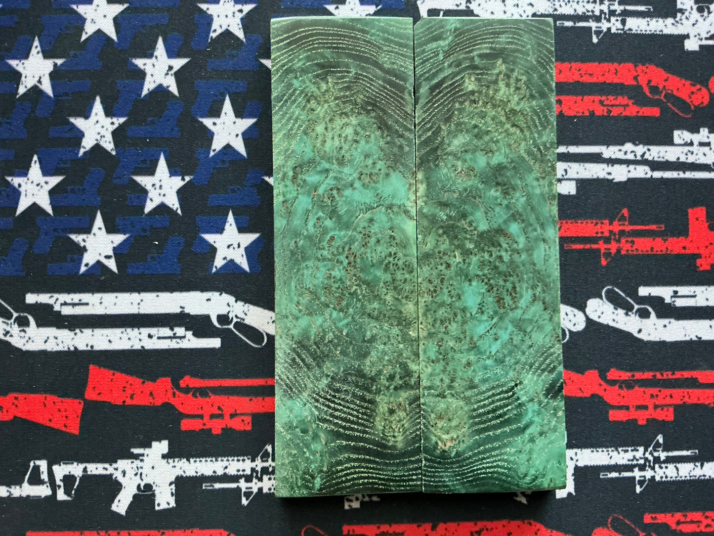 Black Ash Burl - Book Matched - Green