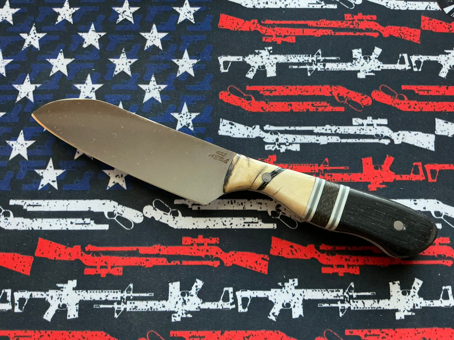 Kitchen Knife - AEBL Stainless steel with Mammoth and Bog Oak
