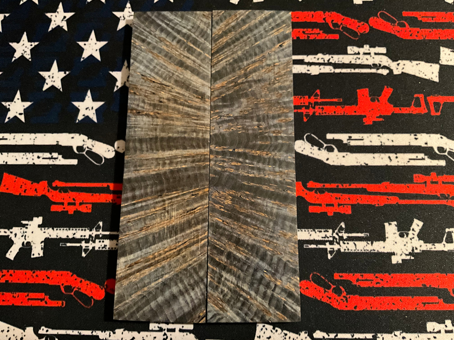 Black Ash Burl (BAB) - Dyed Blue - K&G Stabilized