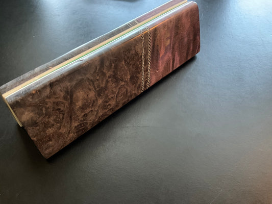 Redwood Burl and Maple Bolsters with Carbon Fiber and Maple Accents - White G10 liners