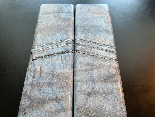 Quilted Maple with Carbon Fiber Spacers and White G10 Liners