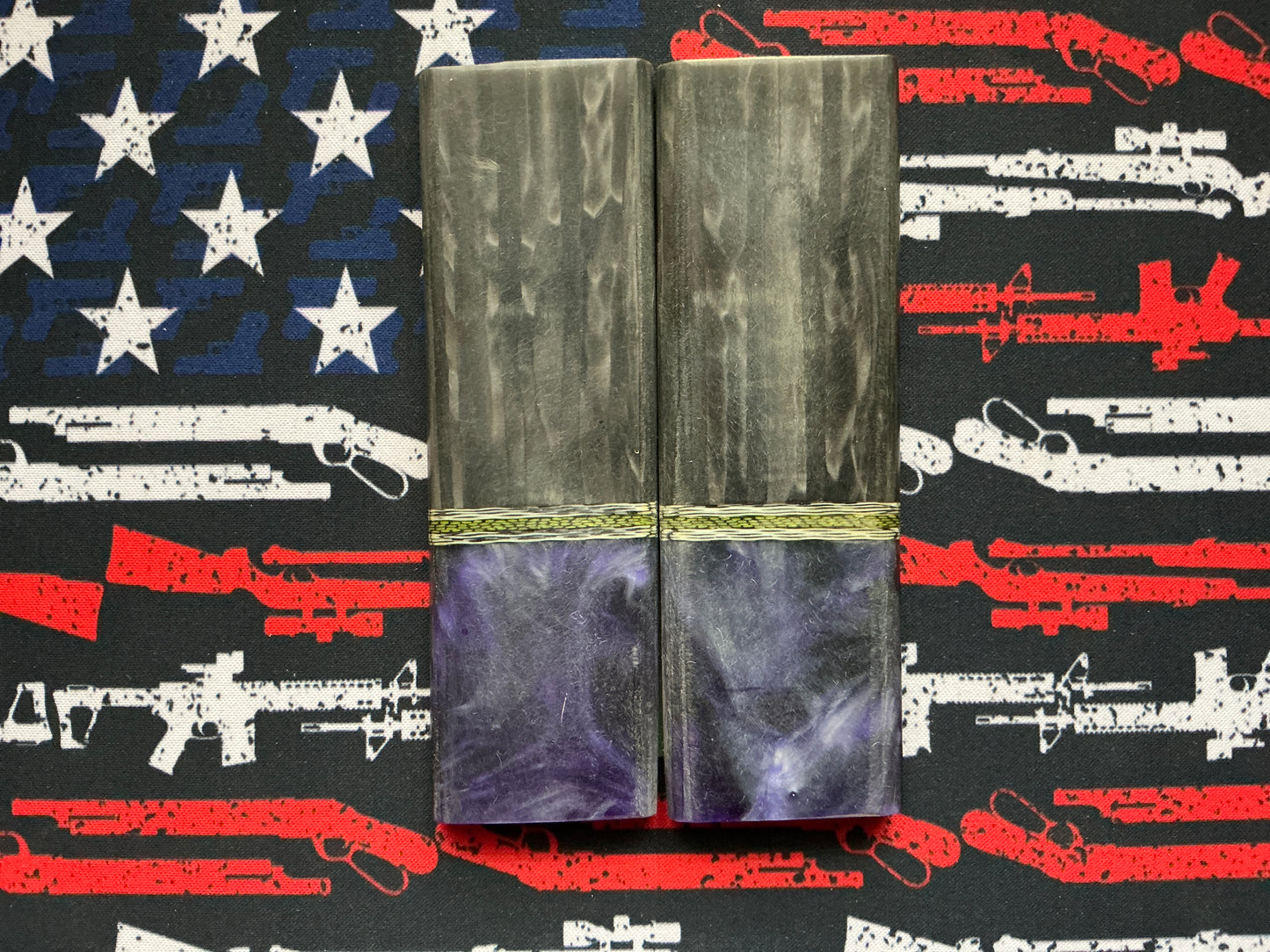 Carbon Juma & In House Resin w G-10 & Carbon Fiber Spacers - Lime Green Liners