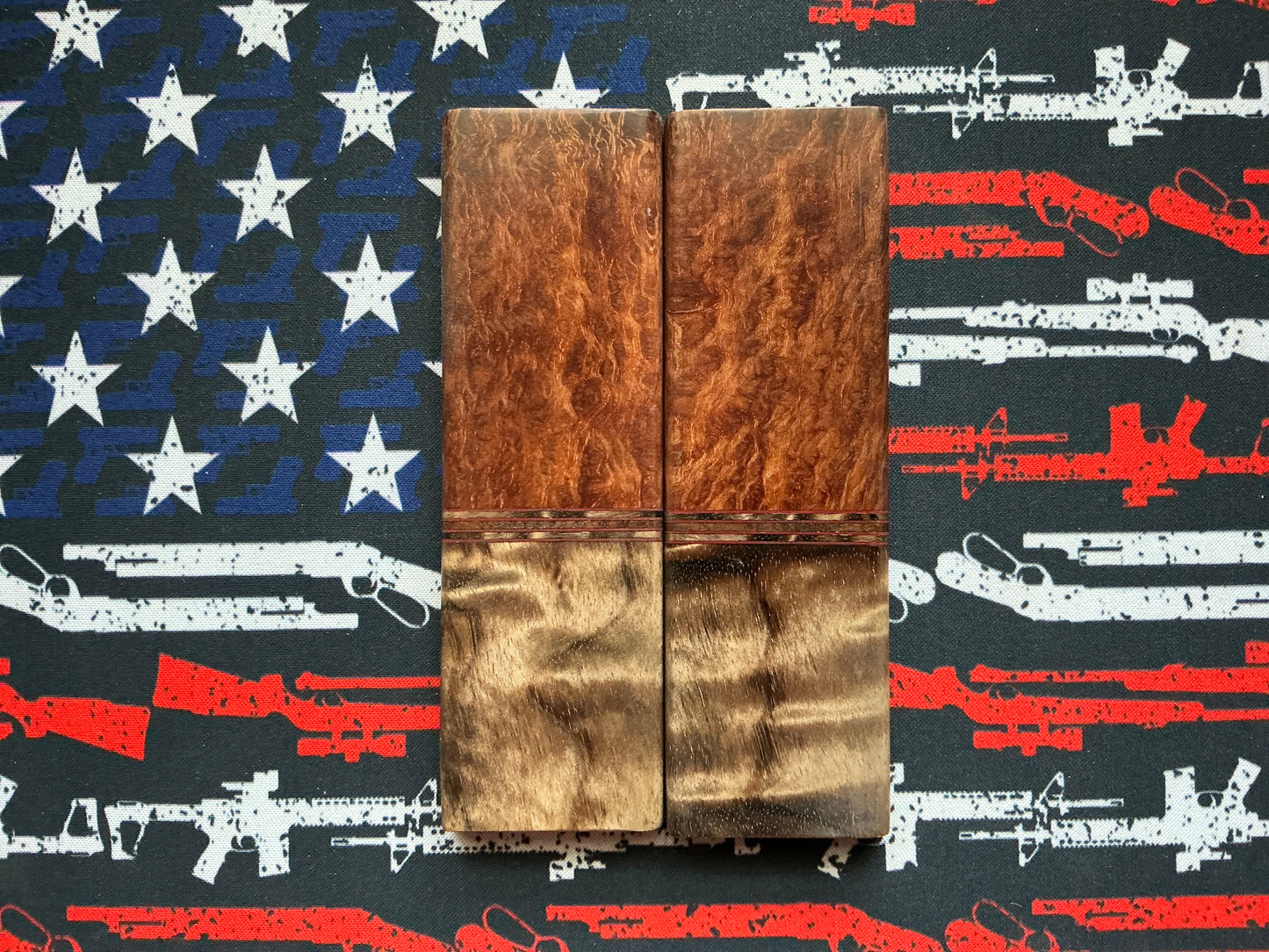 Sheoak w/ Tazzy Bolsters G-10 w Tazzy Spacers