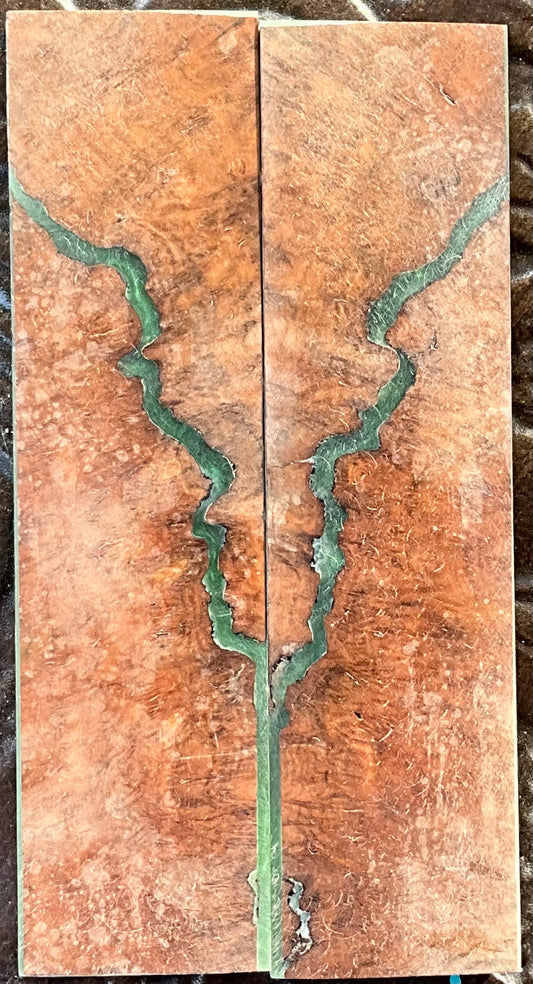 Aussie Burl - K&G Stabilized with Green Alumilite