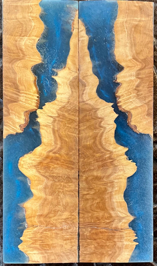 Mallee Burl - K&G Stabilized with Blue Alumilite