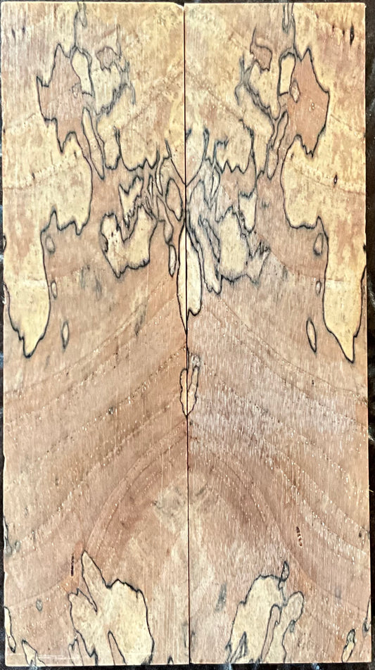 Spalted Texas Elm - K&G Stabilized - Book Match