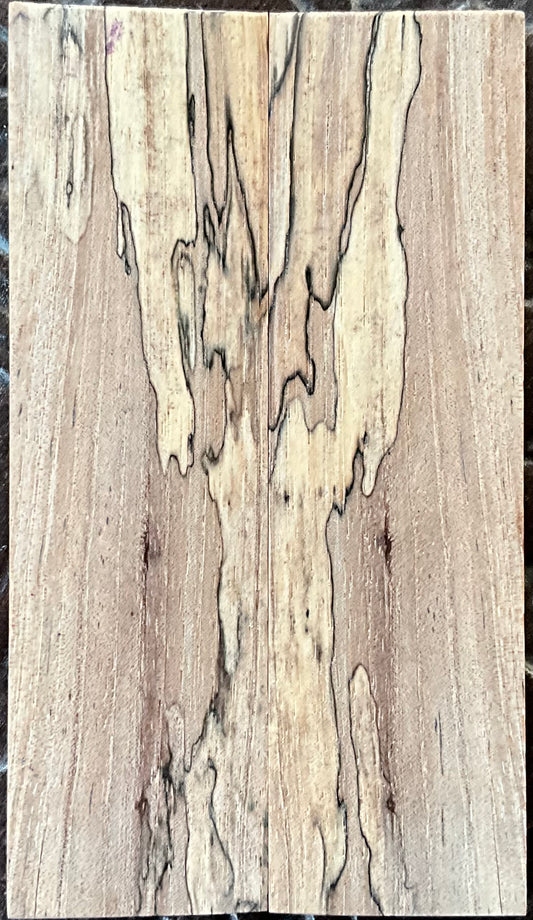 Spalted Pecan - K&G Stabilized - Book Match