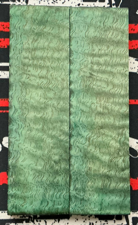 Curly Mango - K&G Dyed Teal and Stabilized