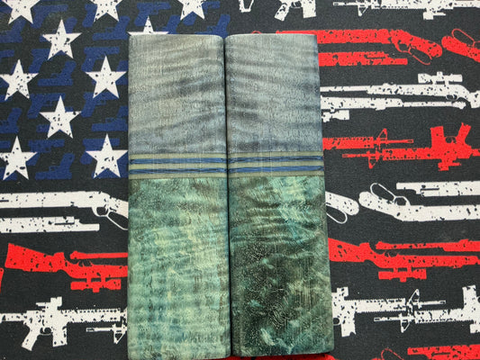 K&G Stabilized Mango with Blue Carbon Fiber Spacers