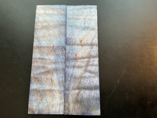Curly Maple Dyed Blue