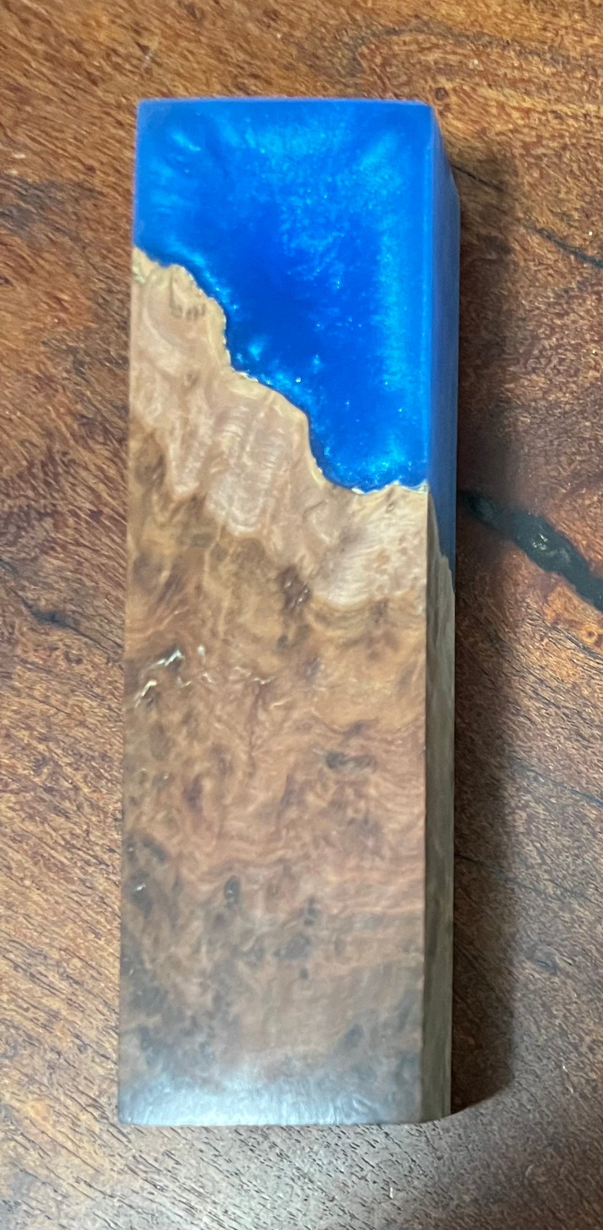 Brown Malee - K&G Stabilized with Blue Alumilite