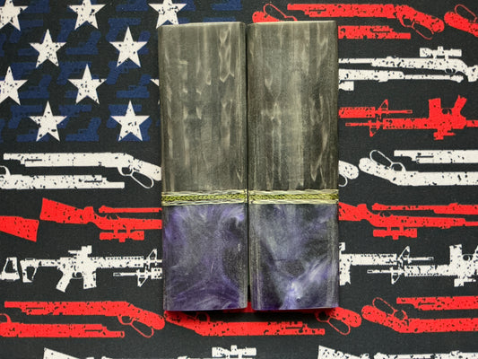 Carbon Juma & In House Resin w G-10 & Carbon Fiber Spacers - Lime Green Liners