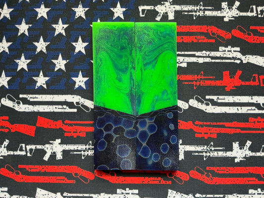 In House Resin w/ Raffir Moon Bolsters and Raffir Spacers w/ Dark Purple Liners