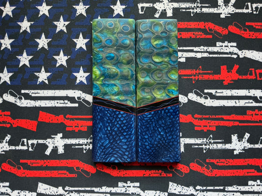 Stainless Steel Infused Resin w/ Juma Bolsters & Raffir Spacers