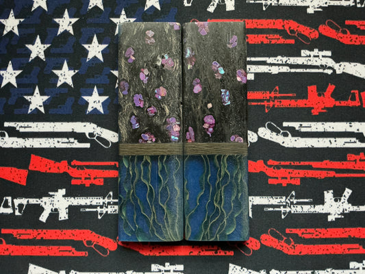 Cholla Cactus w/ In House Resin Bolsters & Carbon Fiber Spacers - Blue Liners