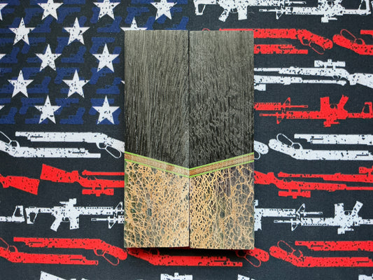 Bog Oak & Prickly Pear Cactus - Lime Green Liner