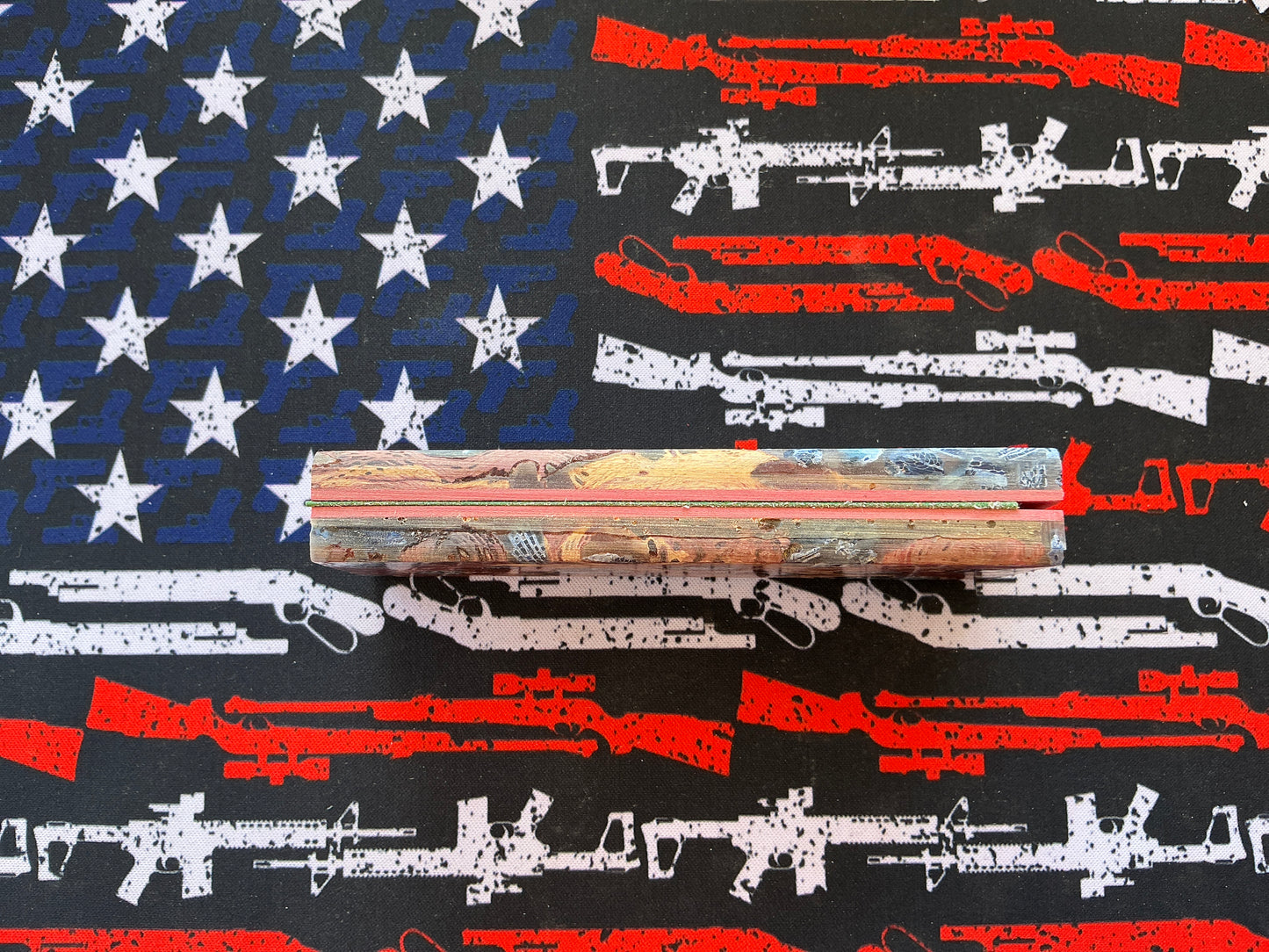 Cholla Cactus w/ Brain Coral Inlay & Red Liner