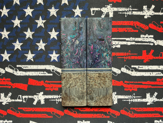 Danks Blacks Resin w/ Black Ash Bolsters and Carbon Fiber Accents