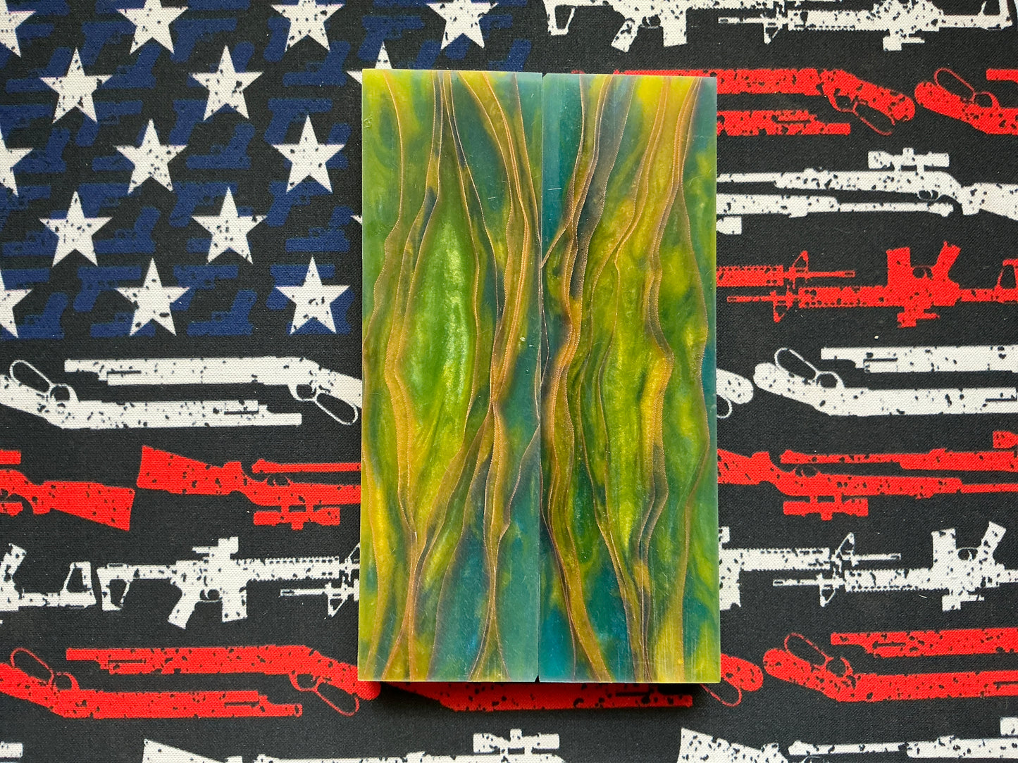 Copper Infused Resin w/ Blue Liner