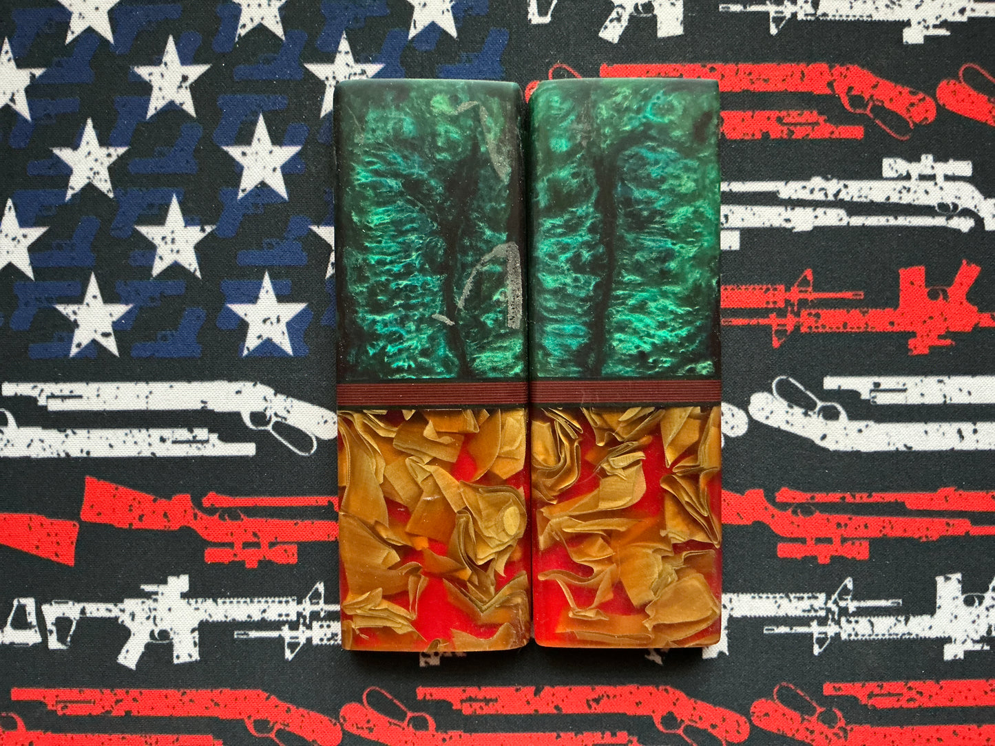 In House Resin w/ G-10 Spacers - Red Liners